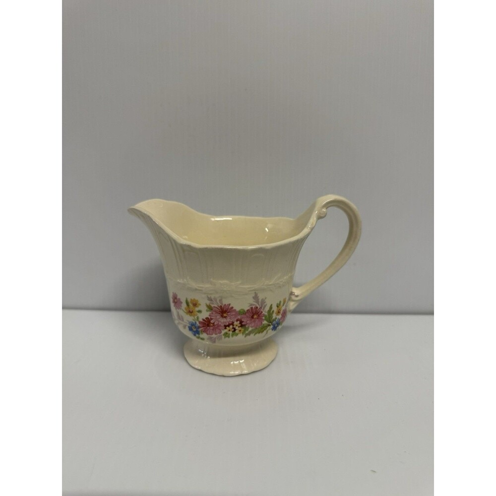Coronet Floral Flower Bouquet Creamer Pitcher 4” Tall